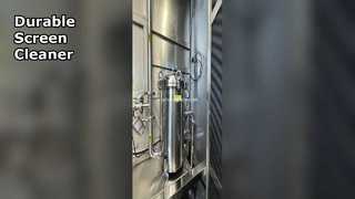Máy làm sạch màn hình tự động Khung thép không gỉ bền
