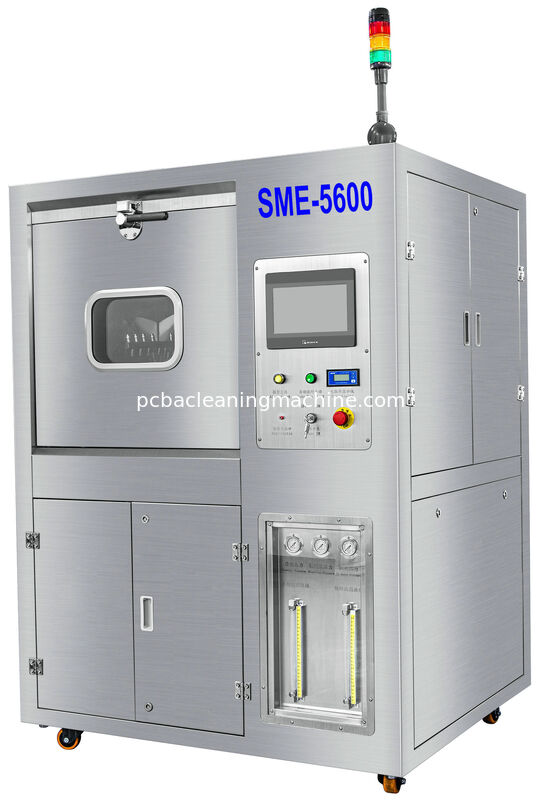 SME-5200 tự động với bộ phận rửa, bộ phận xả, bộ phận sấy, bộ phận xoay, bộ phận giỏ làm sạch, bộ phận điều khiển điện làm sạch và sấy khô các chi tiết, sẵn sàng.