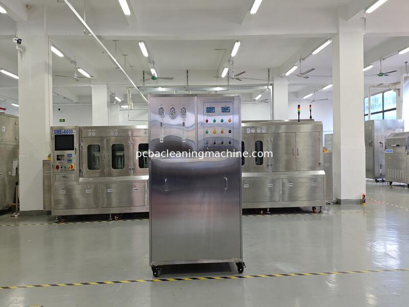 Dải áp suất khí 0.4-0.6Mpa Máy làm sạch PCB Quy trình làm sạch Làm sạch đảm bảo kết quả làm sạch cho dây chuyền lắp ráp điện tử