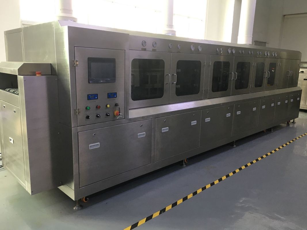 Máy giặt hóa chất thông lượng đóng gói chất bán dẫn Sus304 Lưới rộng 600mm cho các bộ phận IGBT, IPM và LEADFRAME