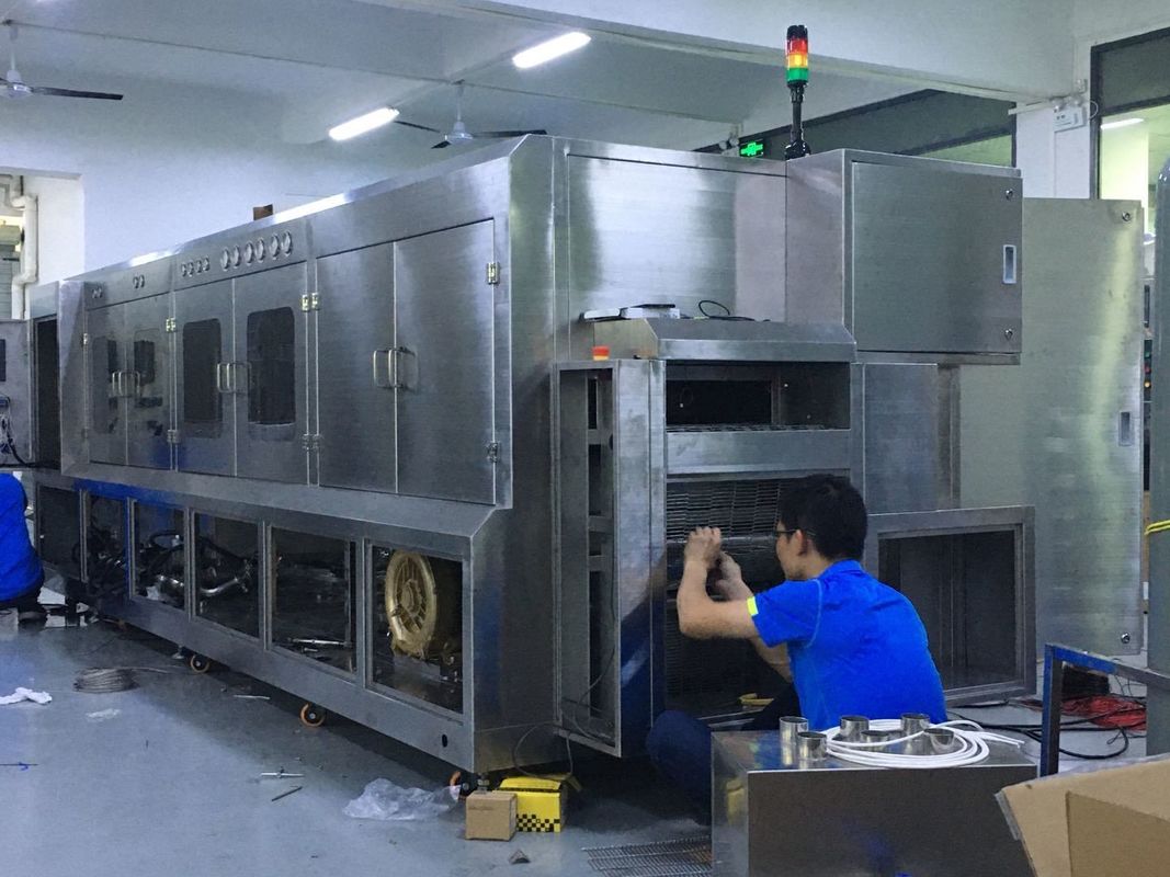 Máy giặt hóa chất thông lượng đóng gói chất bán dẫn Sus304 Lưới rộng 600mm cho các bộ phận IGBT, IPM và LEADFRAME