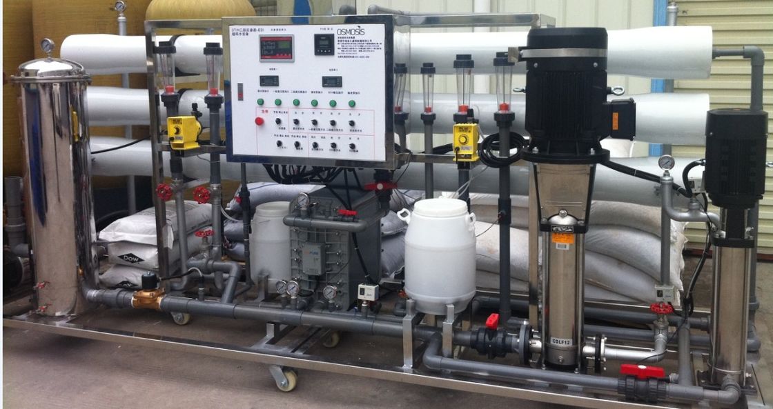Máy nước khử ion EDI Máy nước thẩm thấu ngược 1000L DI nước để rửa PCBA