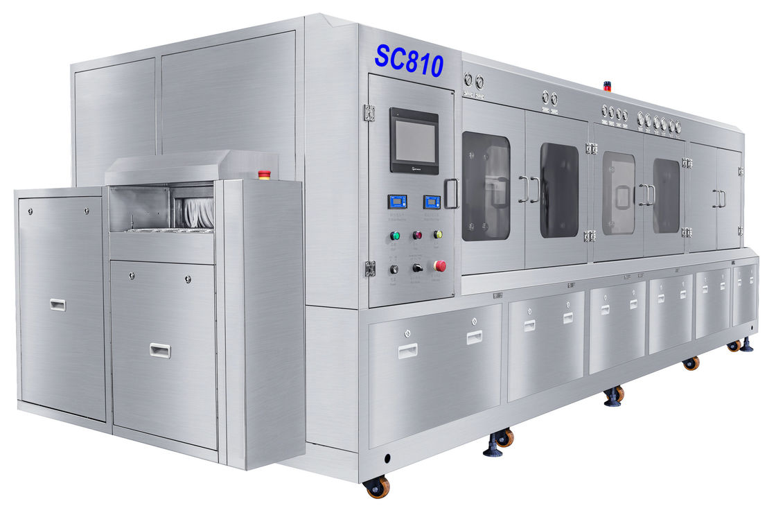 Chiều rộng lưới băng tải 600mm Máy khử nước DI, Máy rửa thông lượng bán phần áp suất cao